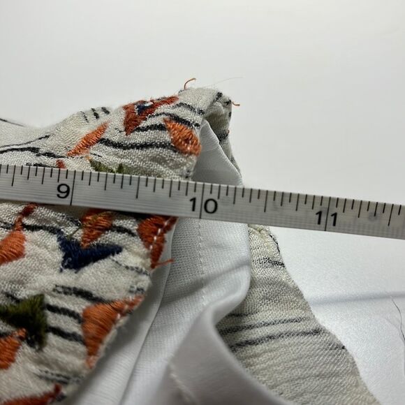 JAPNA colorful patterned shorts lined lightweight fabric elastic waist SZ M - Picture 10 of 11